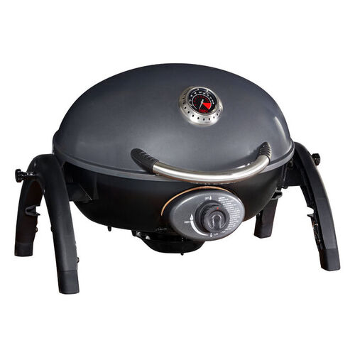 Ziggy Classic Single Burner Portable Grill LPG BBQ in GUNMETAL GREY